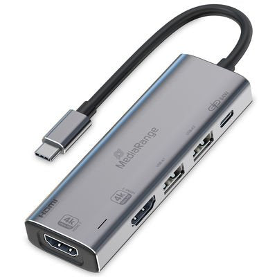EAN 4260664876069 - MediaRange MRCS511 hub de interfaz USB Tipo C 480 Mbit/s Plata imagen 2