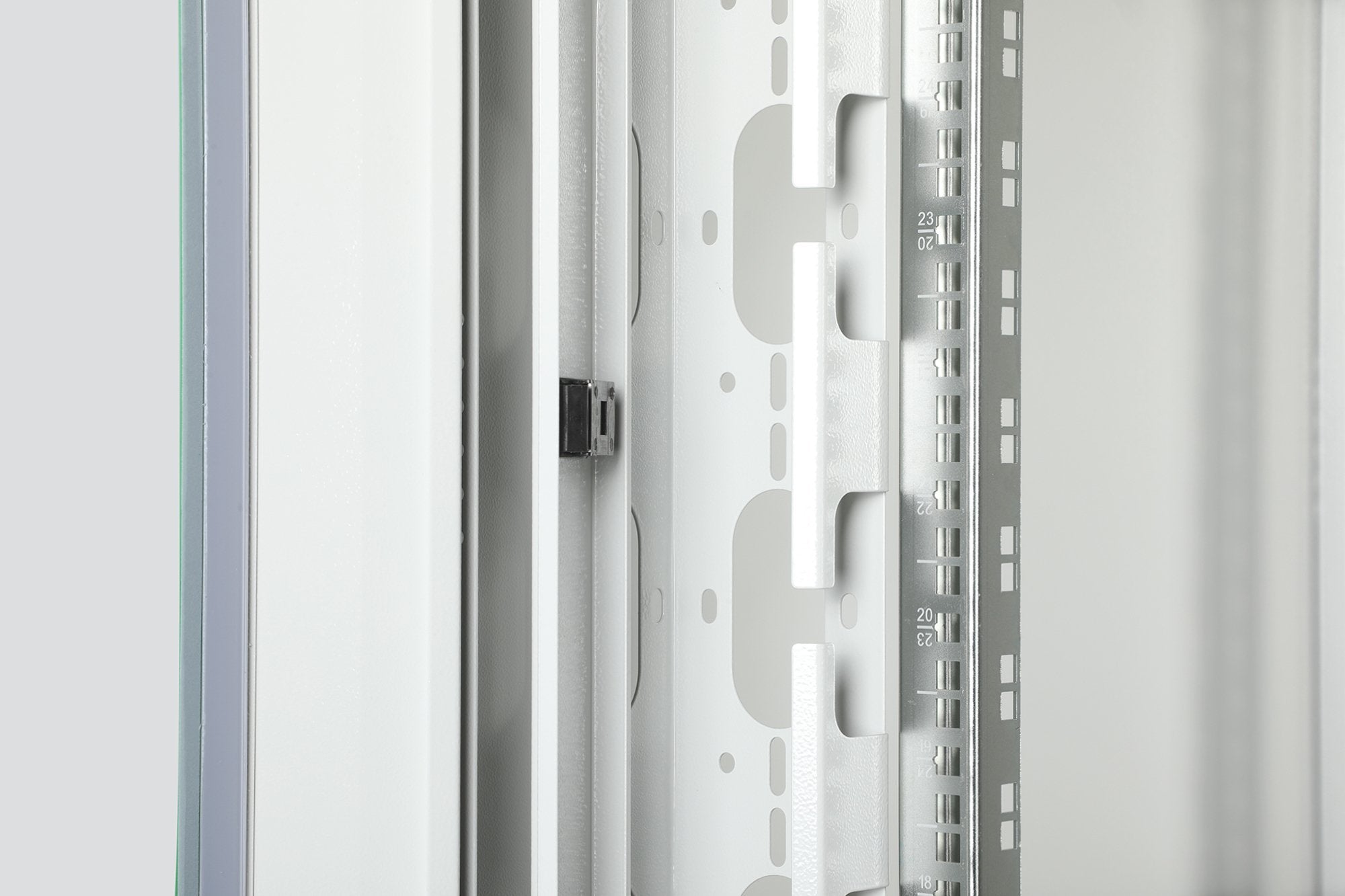 Armario De Red De 42ua Unique, 2053x800x800 Mm Puerta Frontal Acristalada Dos Hojas, Gris