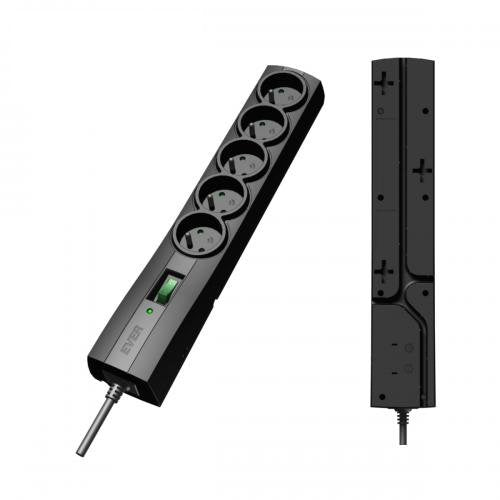 EAN 5907683604592 - Ever CLASSIC Negro 5 salidas AC 250 V 1,5 m imagen 2