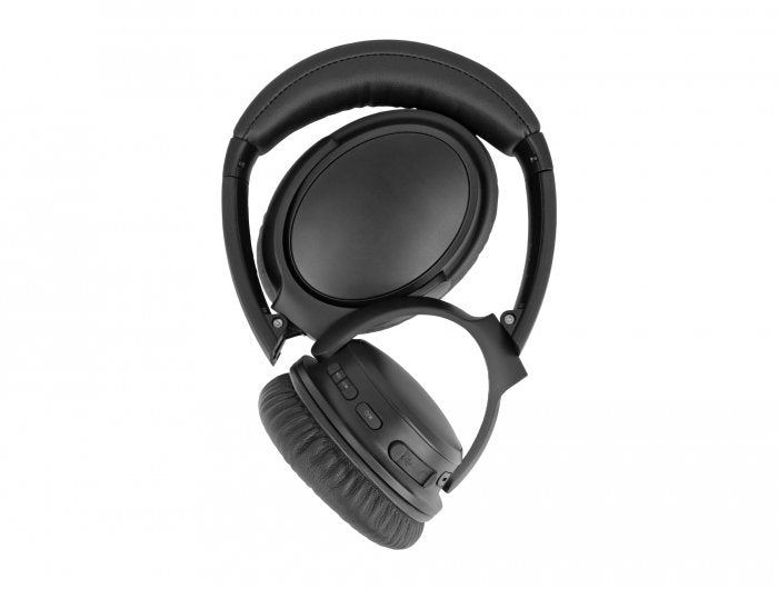 Delock 27181 Auriculares Bluetooth 5.0 Sobre El Oído Plegables Con Micrófono Integrado Y Graves Intensos, Con Hasta 20 Horas De Reproducción