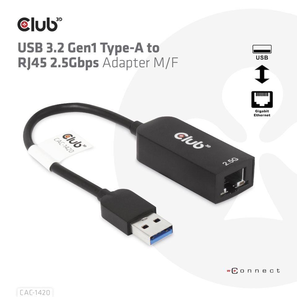 EAN 8719214471255 - CLUB3D CAC-1420 adaptador y tarjeta de red Ethernet 2500 Mbit/s imagen 4