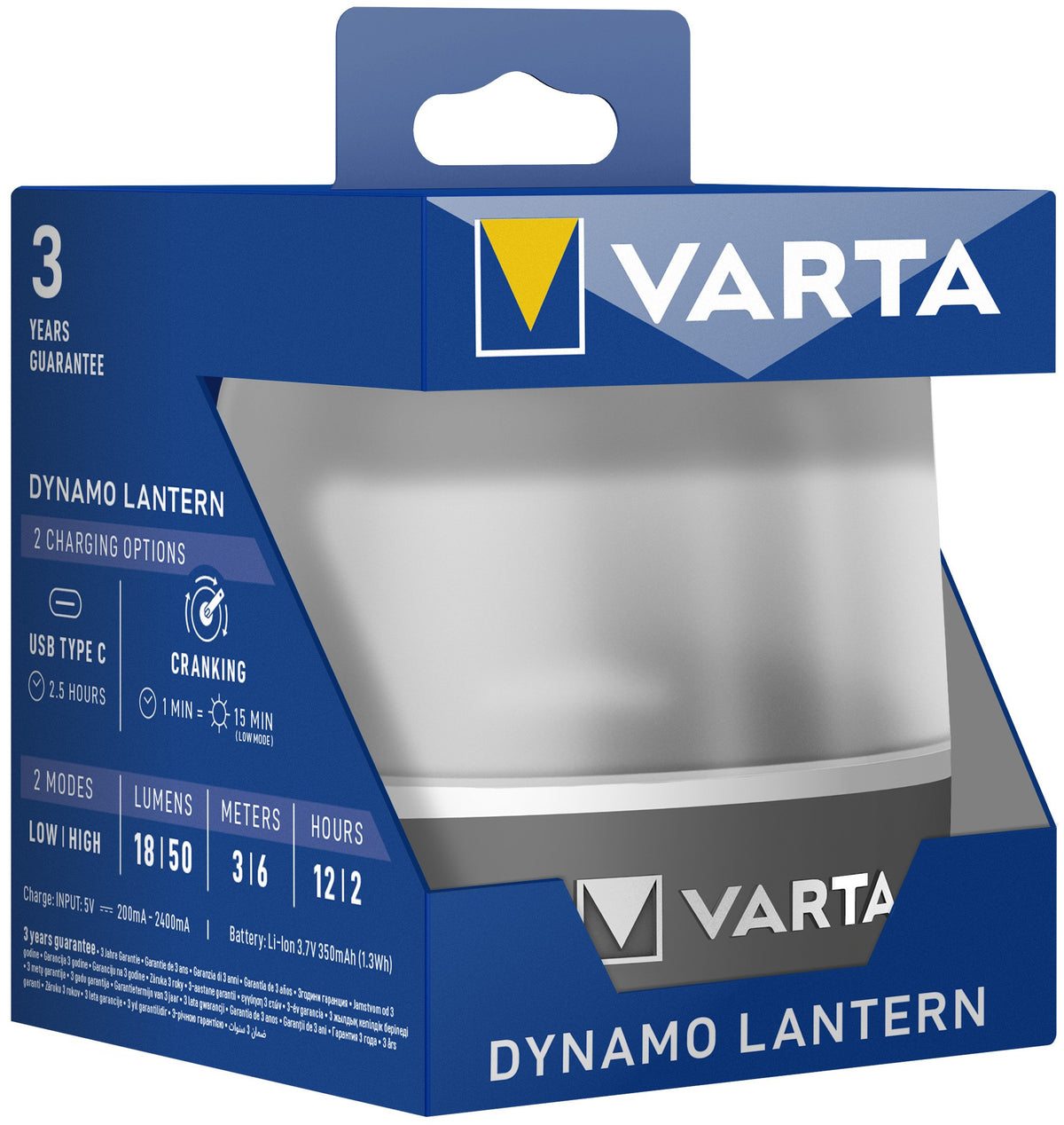 EAN 4008496070299 - Varta Dynamo Lantern Linterna de camping de carga con USB Puerto USB imagen 3