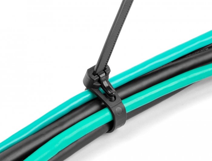 EAN 4043619190645 - DeLOCK 19064 presilla Bridas adherentes para cables Nylon 100 pieza(s) imagen 4