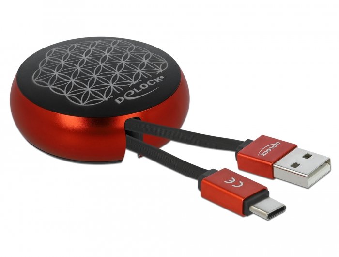 EAN 4043619858194 - DeLOCK 85819 cable USB USB 2.0 0,92 m USB A USB C Negro, Rojo imagen 1