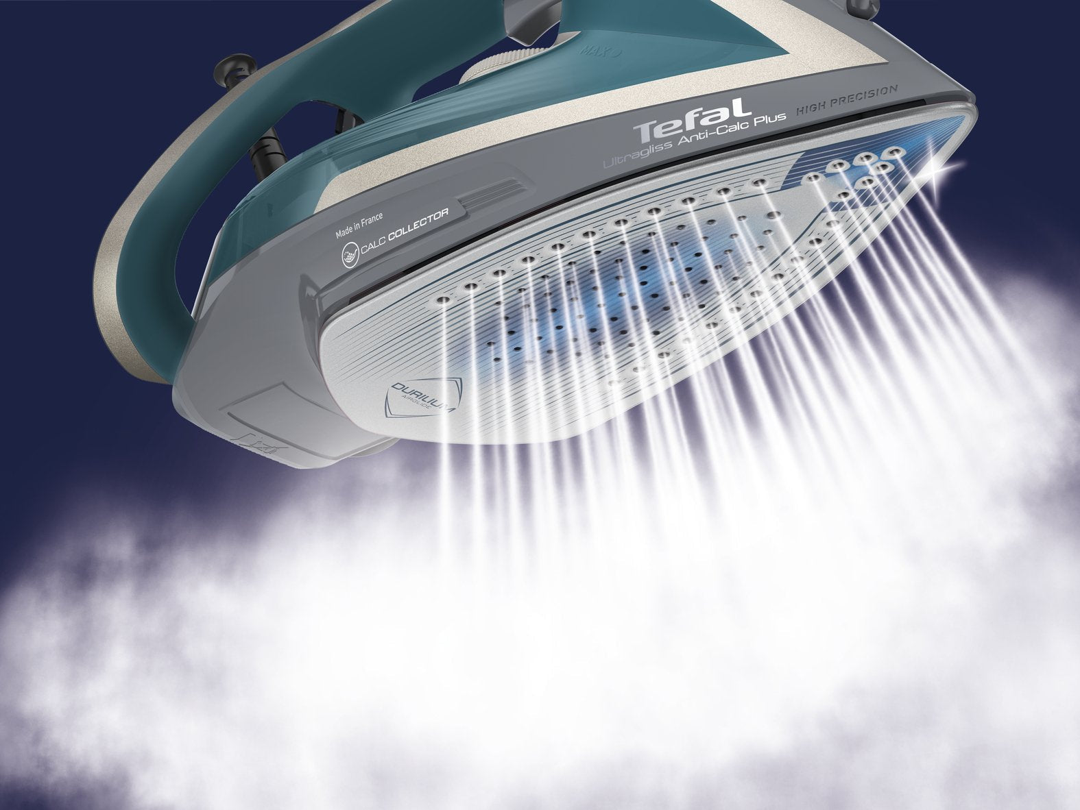 EAN 3121040078686 - Tefal Ultragliss Anti-Calc Plus FV6842 Plancha a vapor 2800 W Azul, Plata imagen 8