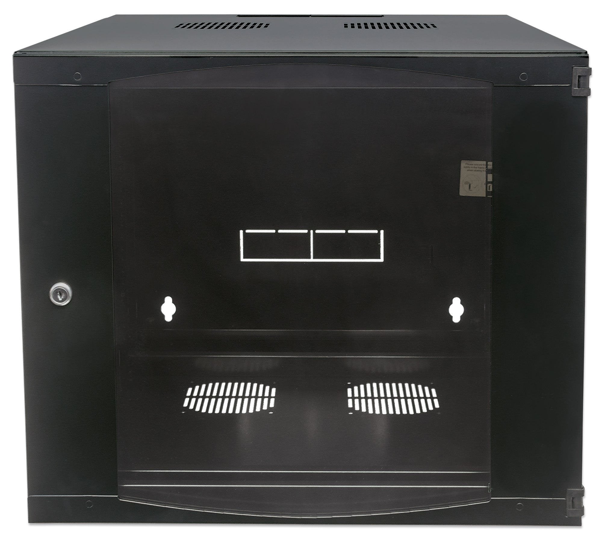 EAN 0766623713863 - Intellinet 713863 armario rack 12U Bastidor de pared Negro imagen 3