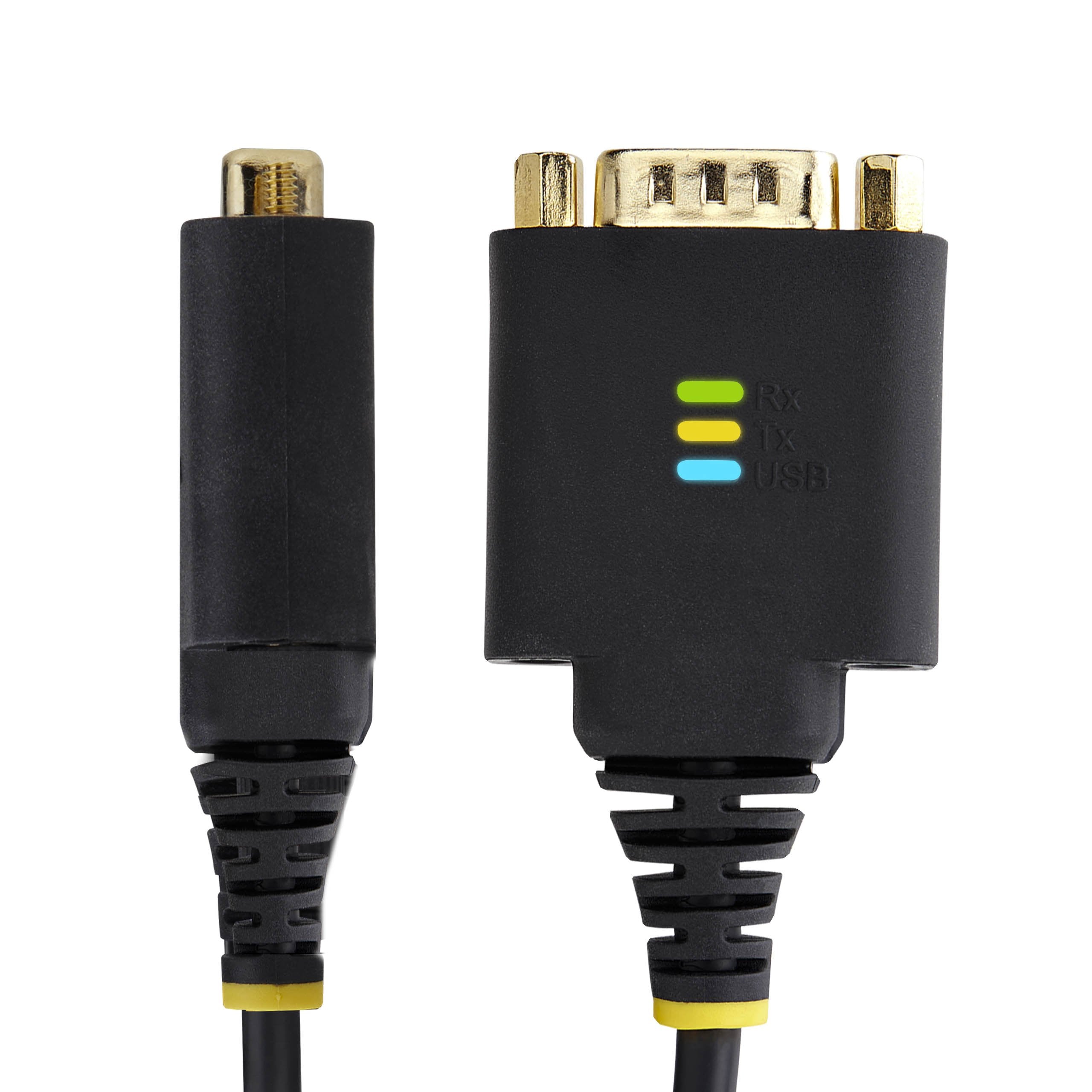 EAN 65030898300 - StarTech.com 1P1FFC-USB-SERIAL cable de serie Negro 0,3 m USB tipo A DB-9 imagen 7