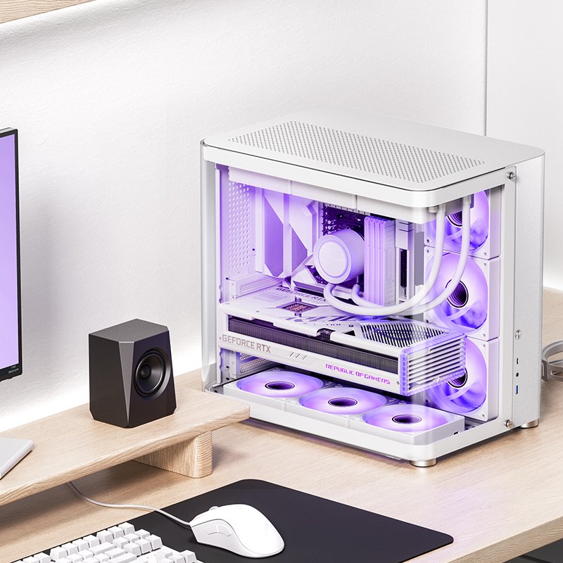 Jonsbo Tk-2 2.0 Midi-Tower, Tempered Glass - Blanco