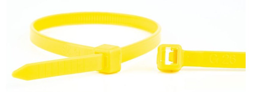 EAN 8717278572550 - WKK 110226471 presilla Brida reutilizable Plástico, Poliamida Amarillo 100 pieza(s) imagen 1