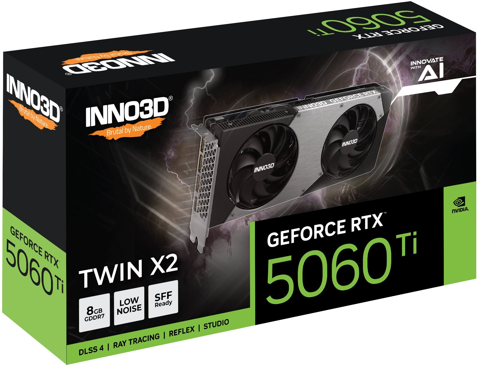 EAN 8886307700735 - INNO3D GeForce RTX 5060 Ti TWIN X2 NVIDIA 8 GB GDDR7 imagen 2