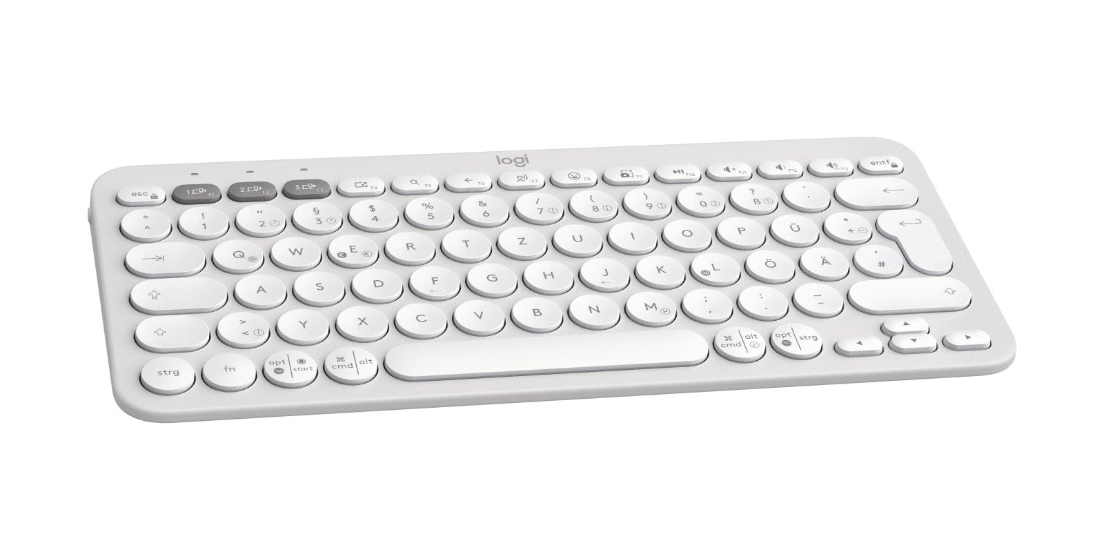 Pebble Keys 2 K380s Tonal White - Deu Btn/Acentral-419universal