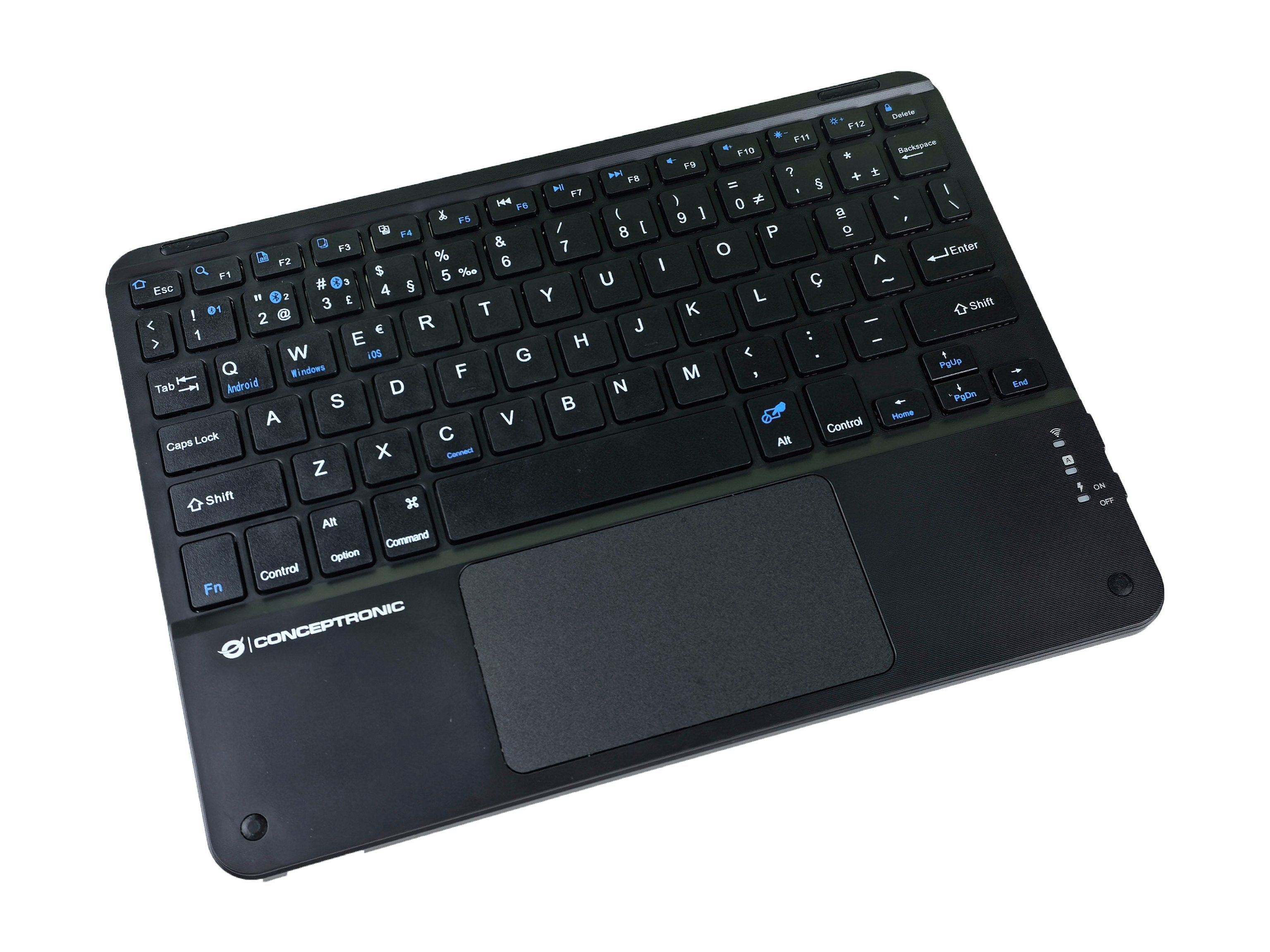 Conceptronic Wireless Teclado, Layout Portug. 10" Negro