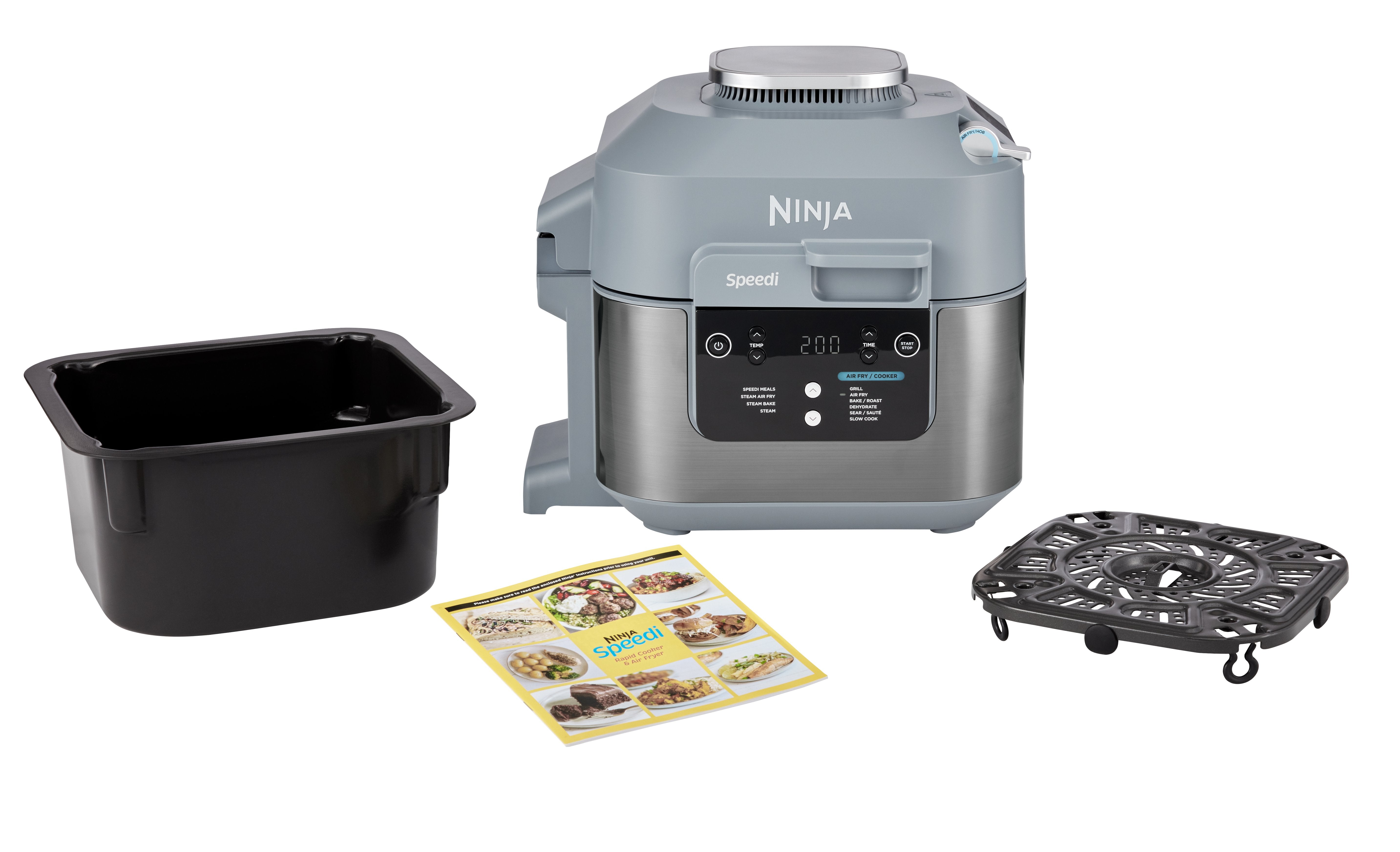 Freidora Rápida Sin Aceite Ninja Speedi On400eu (5,7 L - Gris Marino)