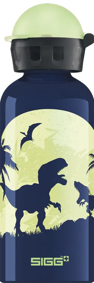 EAN 7610465854303 - SIGG Kids Water Bottle Glow Moon Dinos termo 0,4 L Azul, Amarillo imagen 1