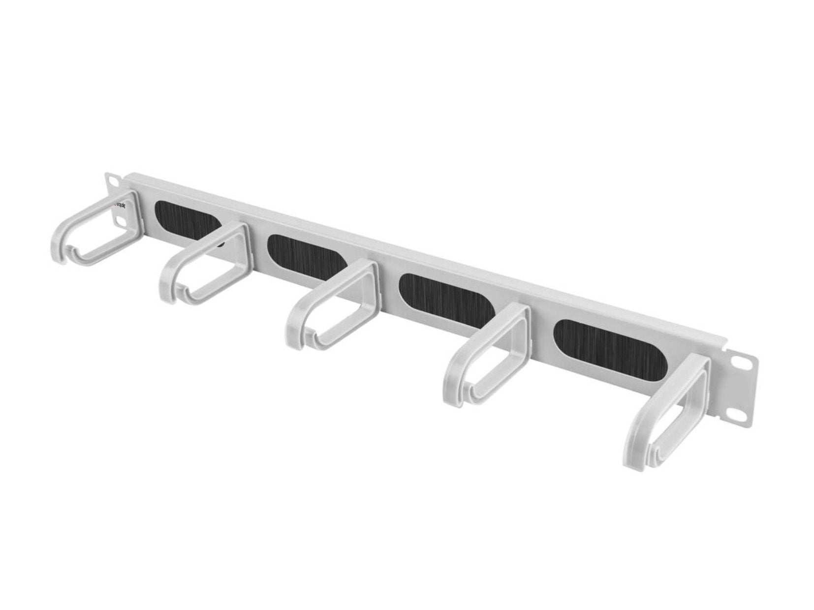 Equip 19" Cablemanagement 5xplamikringe Mahl 1u Ral7035