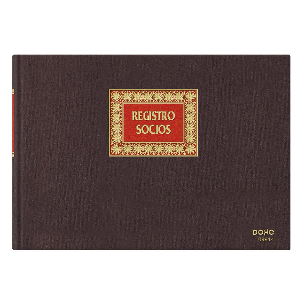 Dohe Libro Registro- Registro De Socios Folio Apaisado 100 Hojas Numeradas