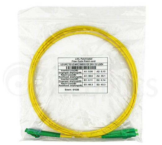 Blueoptics Sfp3131bu2mm Cable De Fibra Optica 2 M Lc G.657.A1 Amarillo