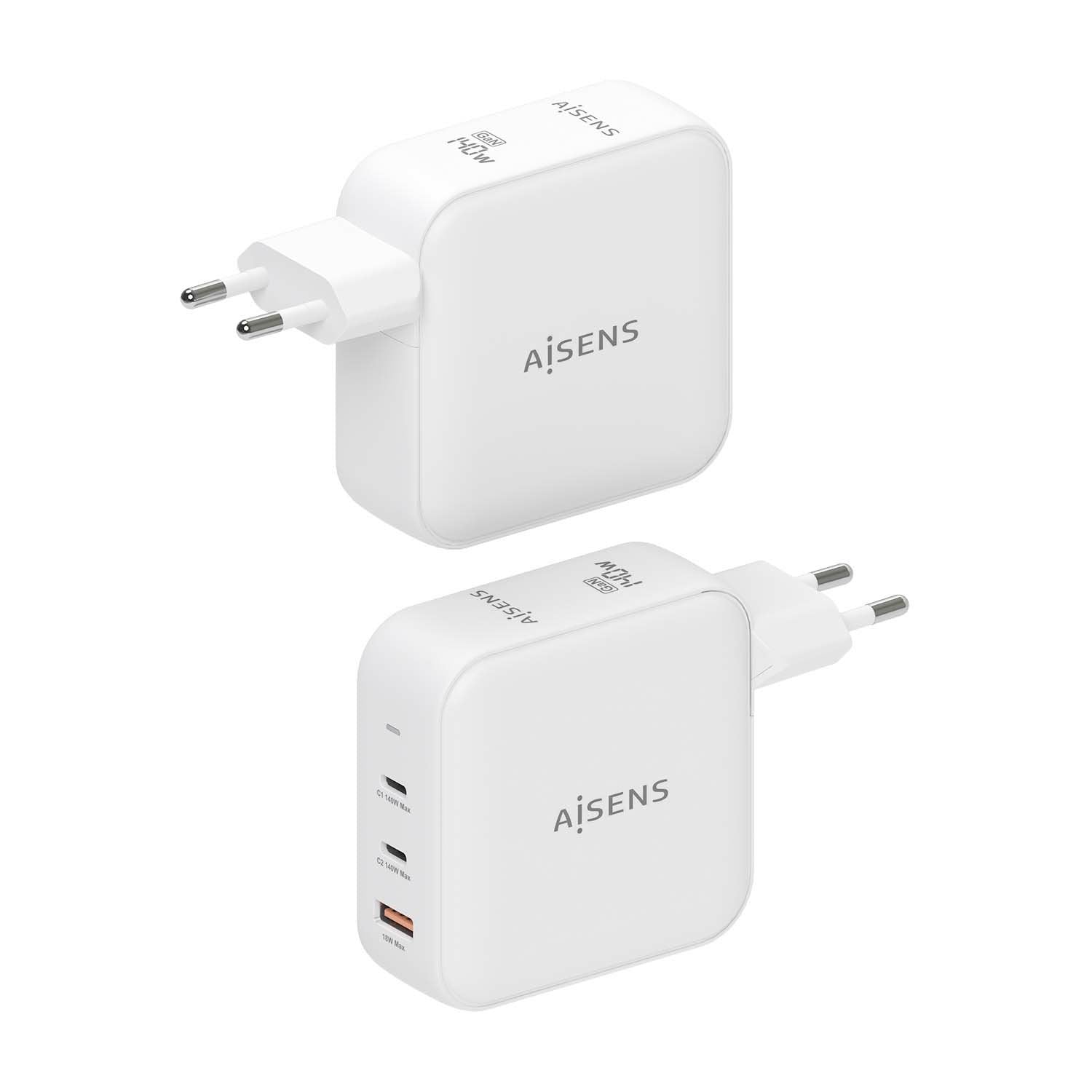 EAN 8435739900949 - AISENS ASCH-140W3P030-W cargador de dispositivo móvil Universal Corriente alterna Carga rápida Interior imagen 3
