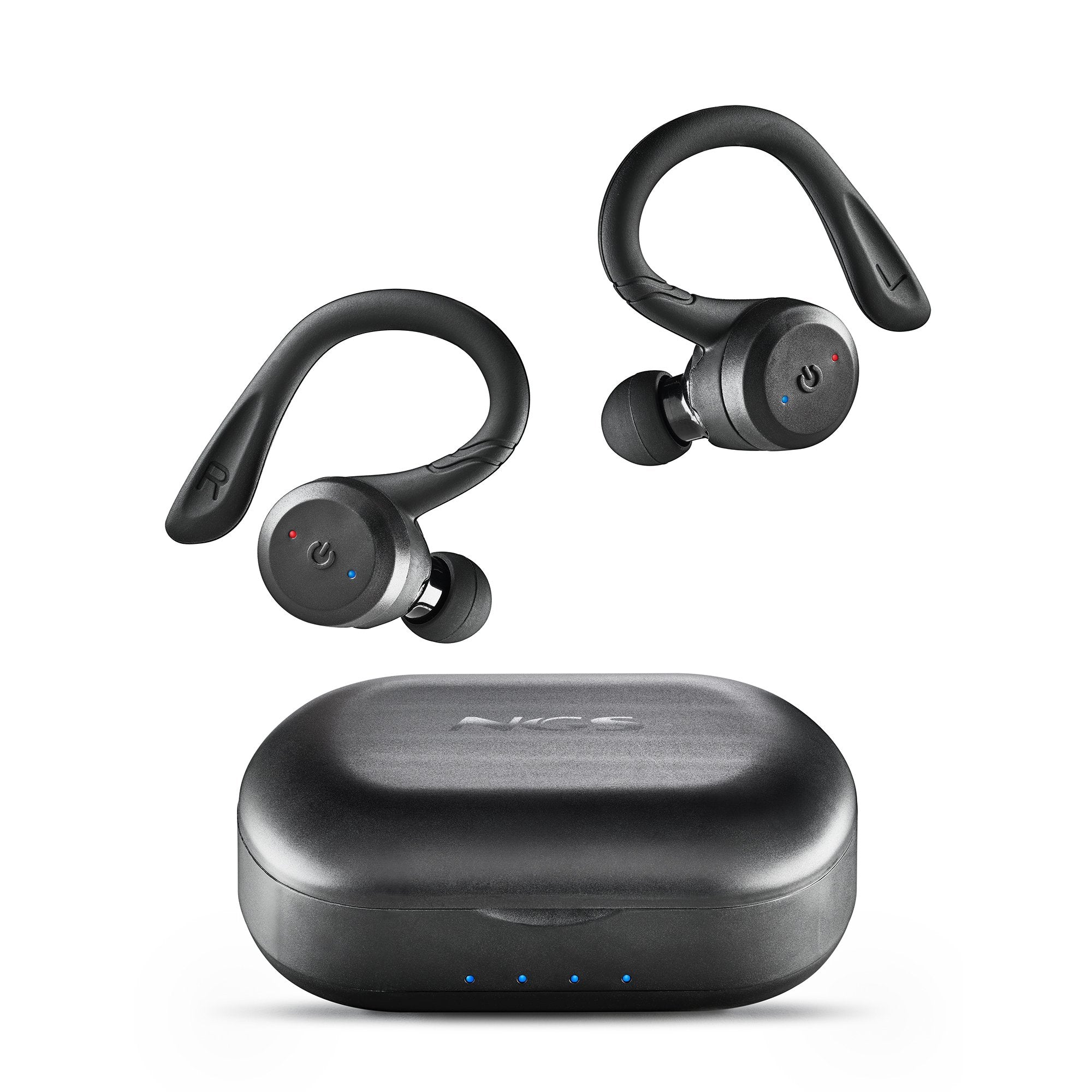 Auriculares Deportivos Bluetooth Ngs Ártica Jogger Con Estuche De Carga Autonomía 10h Negros