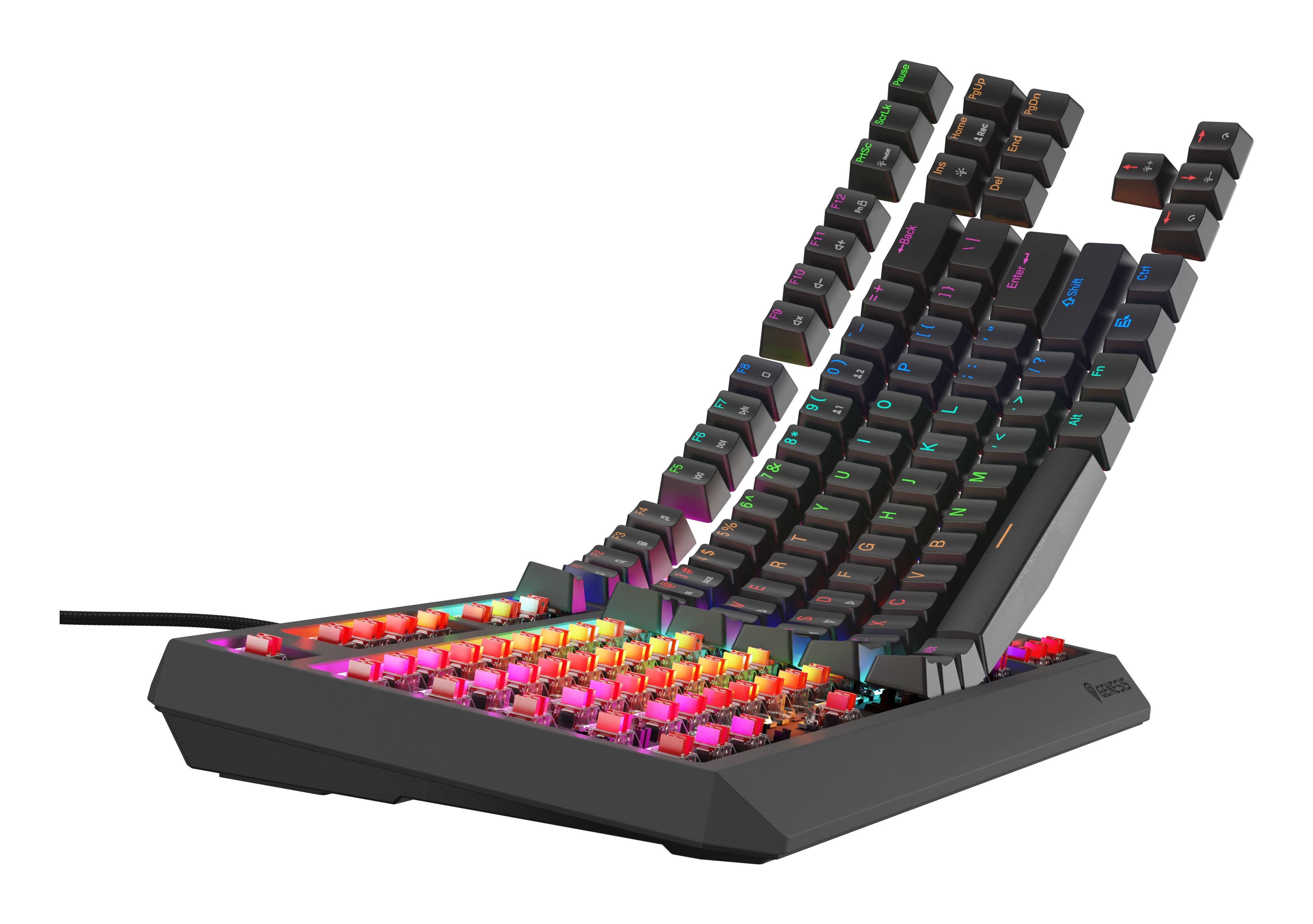 EAN 5901969443264 - GENESIS Thor 230 TKL Lite Outemu Red teclado Juego USB QWERTY Inglés Negro imagen 9