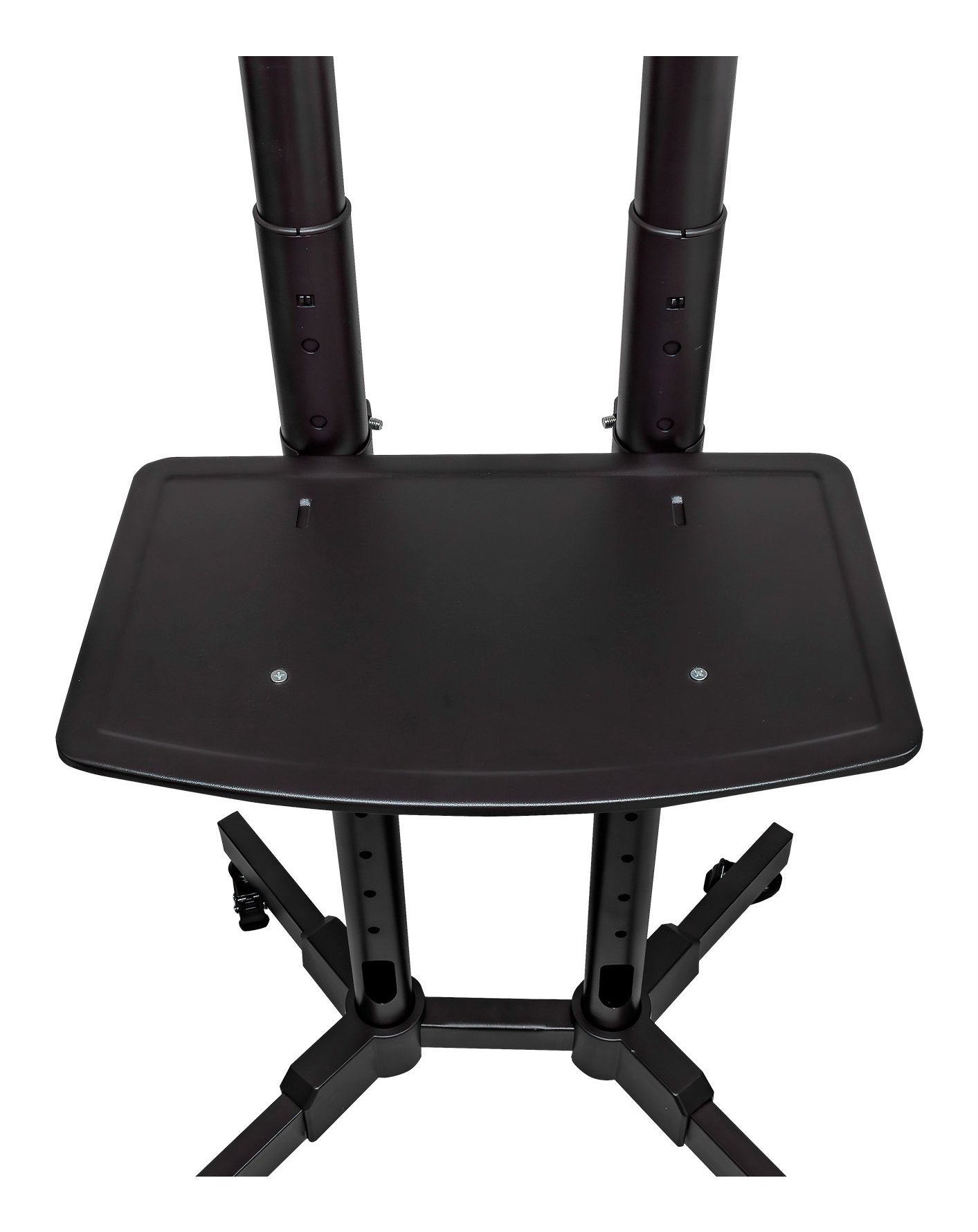 Unykach Soporte De Suelo Con Ruedas Para Pantallas 32"-75" - Bloqueo De Ruedas - Dos Bandejas - Peso Max 45kg - Vesa