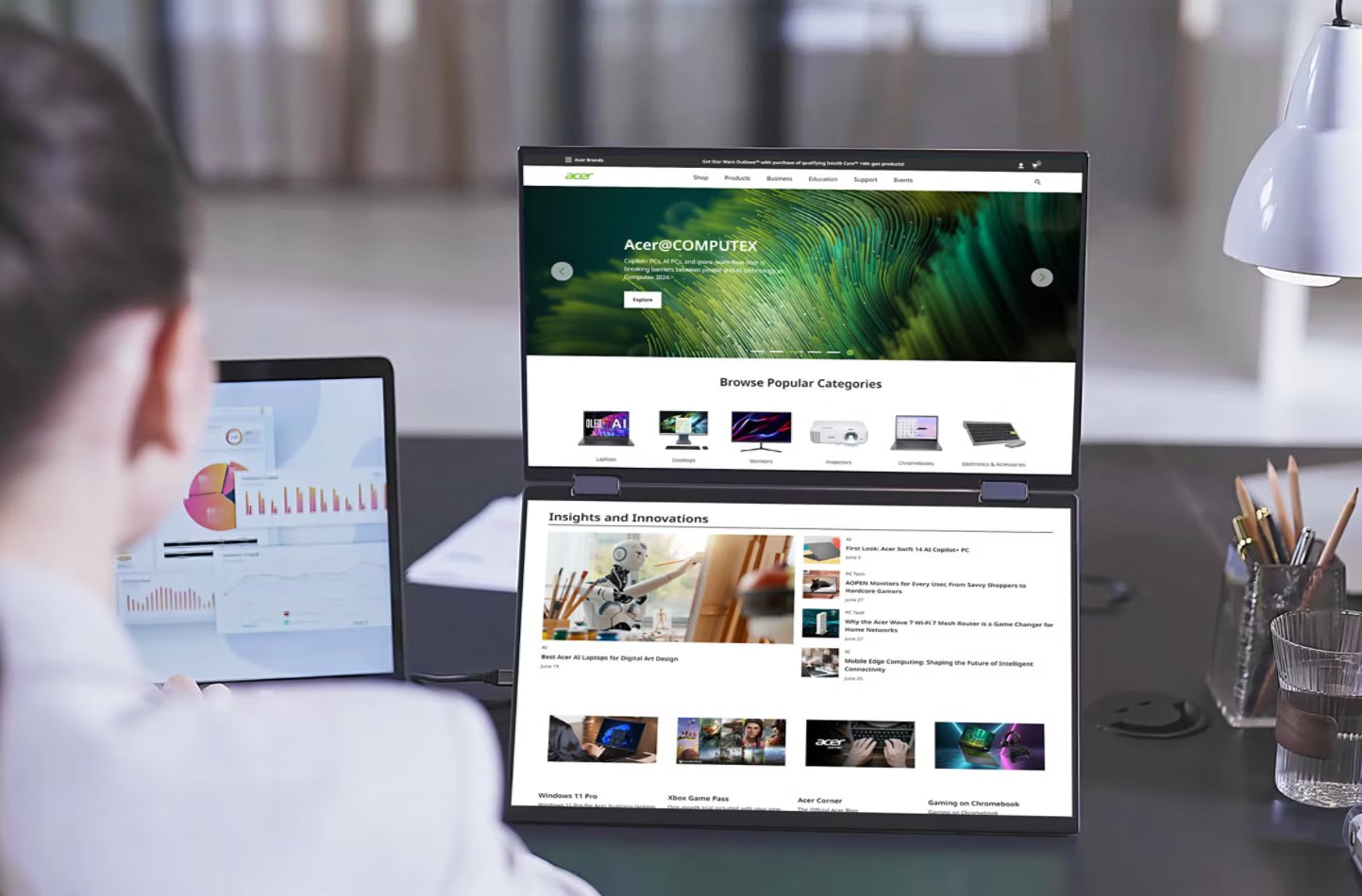 Monitor Móvil Dual De 16 "Pd163qbmiuux