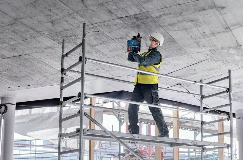 Taladro Percutor Inalámbrico Bosch Gbh 18v-24 C Professional Solo, 18 Voltios (Azul/Negro, Sin Batería Ni Cargador, Con Bluetooth, En L-Boxx)