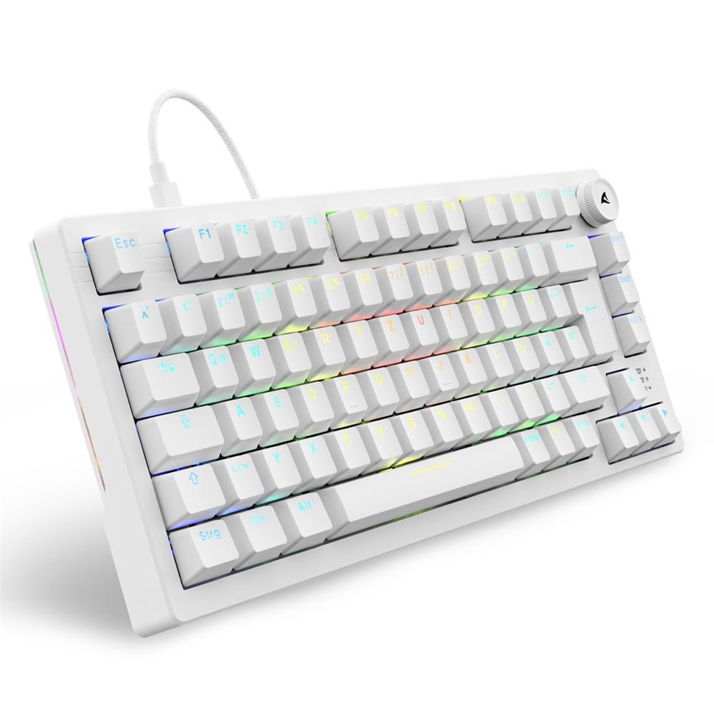 EAN 4044951041817 - Sharkoon SGK25 teclado Hogar USB QWERTZ Alemán Blanco imagen 1