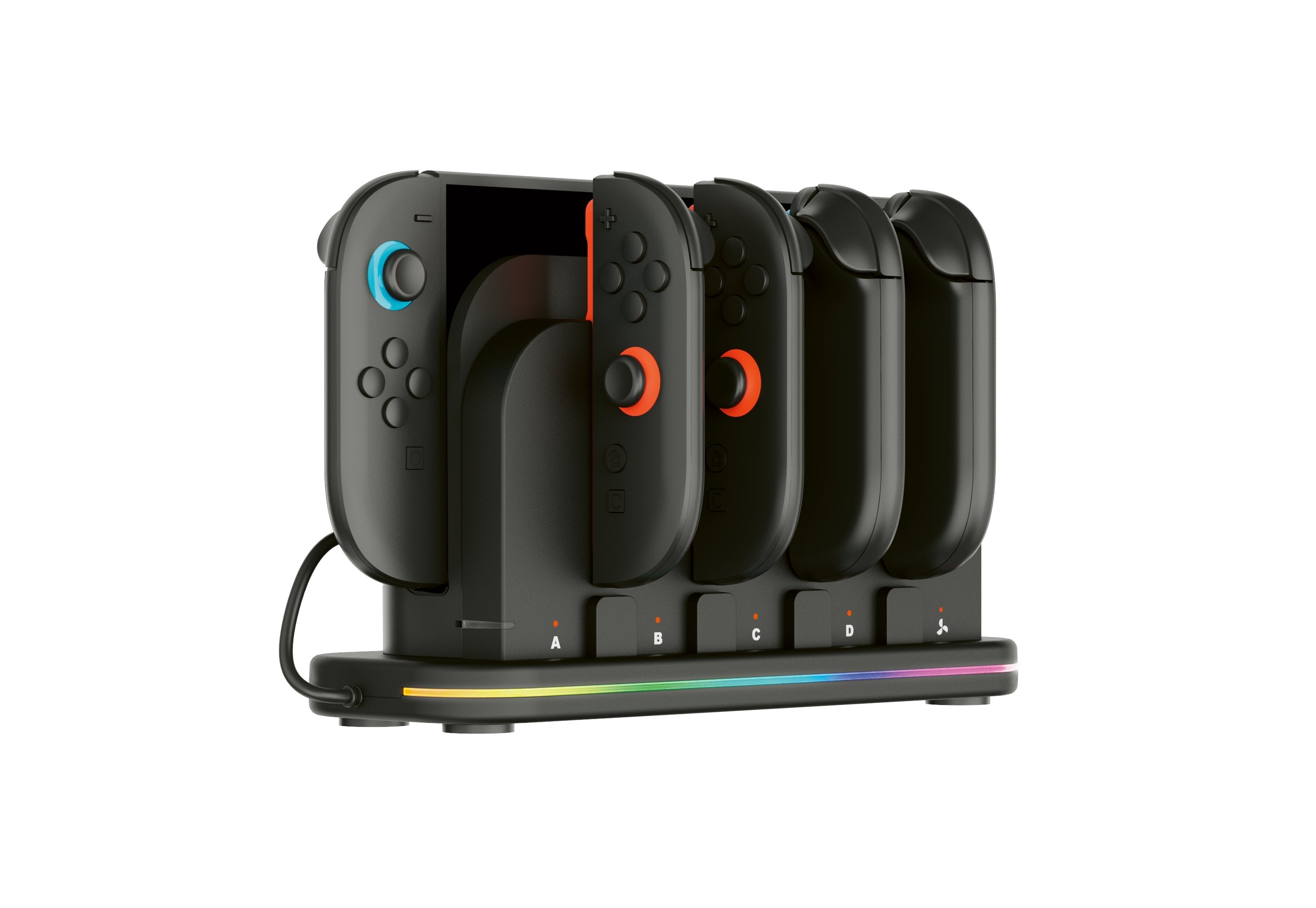 Kit Carg Rgb Para 4 Joy-Con+Venti.