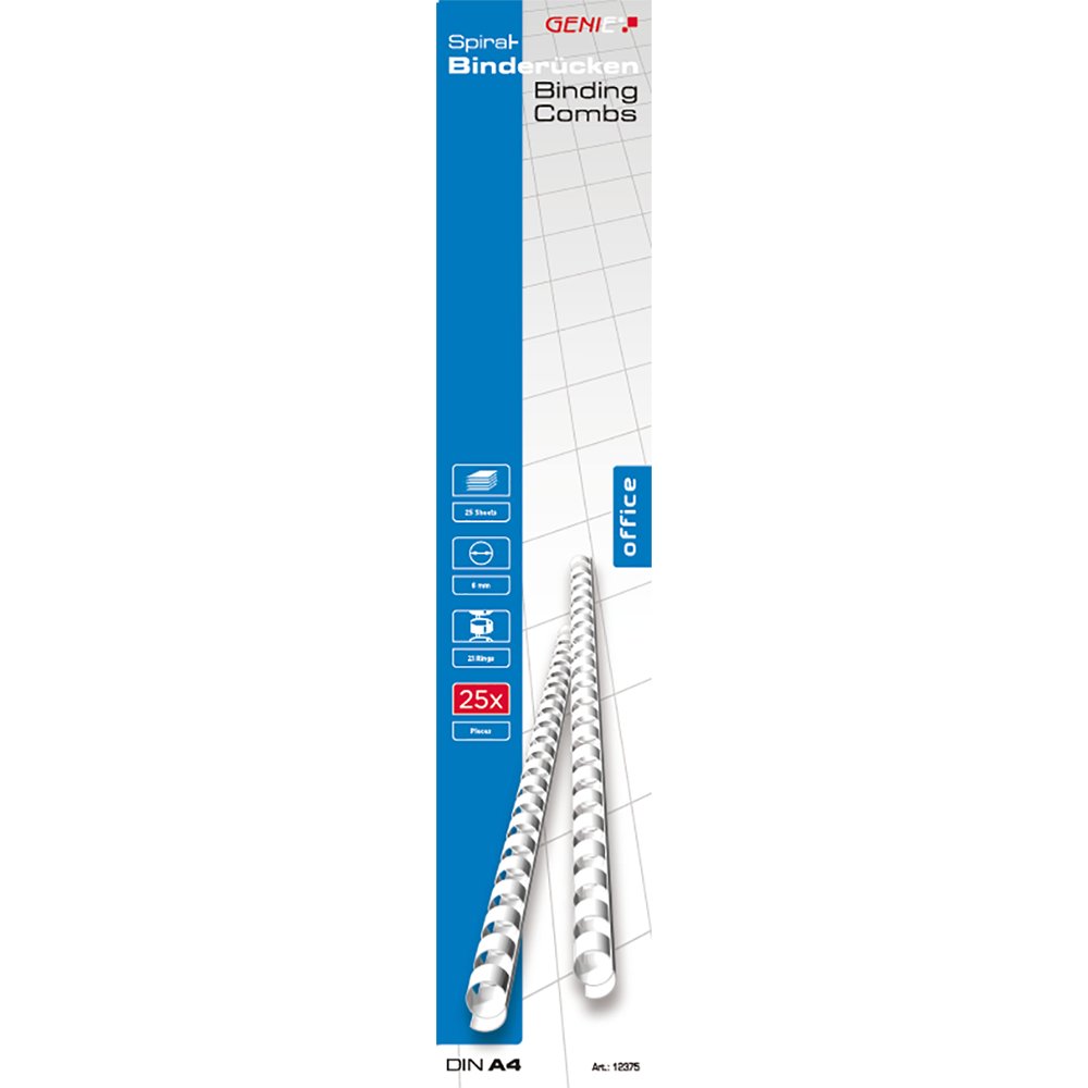 Carpeta Genie 12375 Para Encuadernado Y Accesorio Peine De Encuadernación