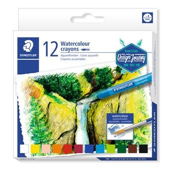Staedtler Crayones Acuarelables 223 Pack De 12 Lapices De Cera