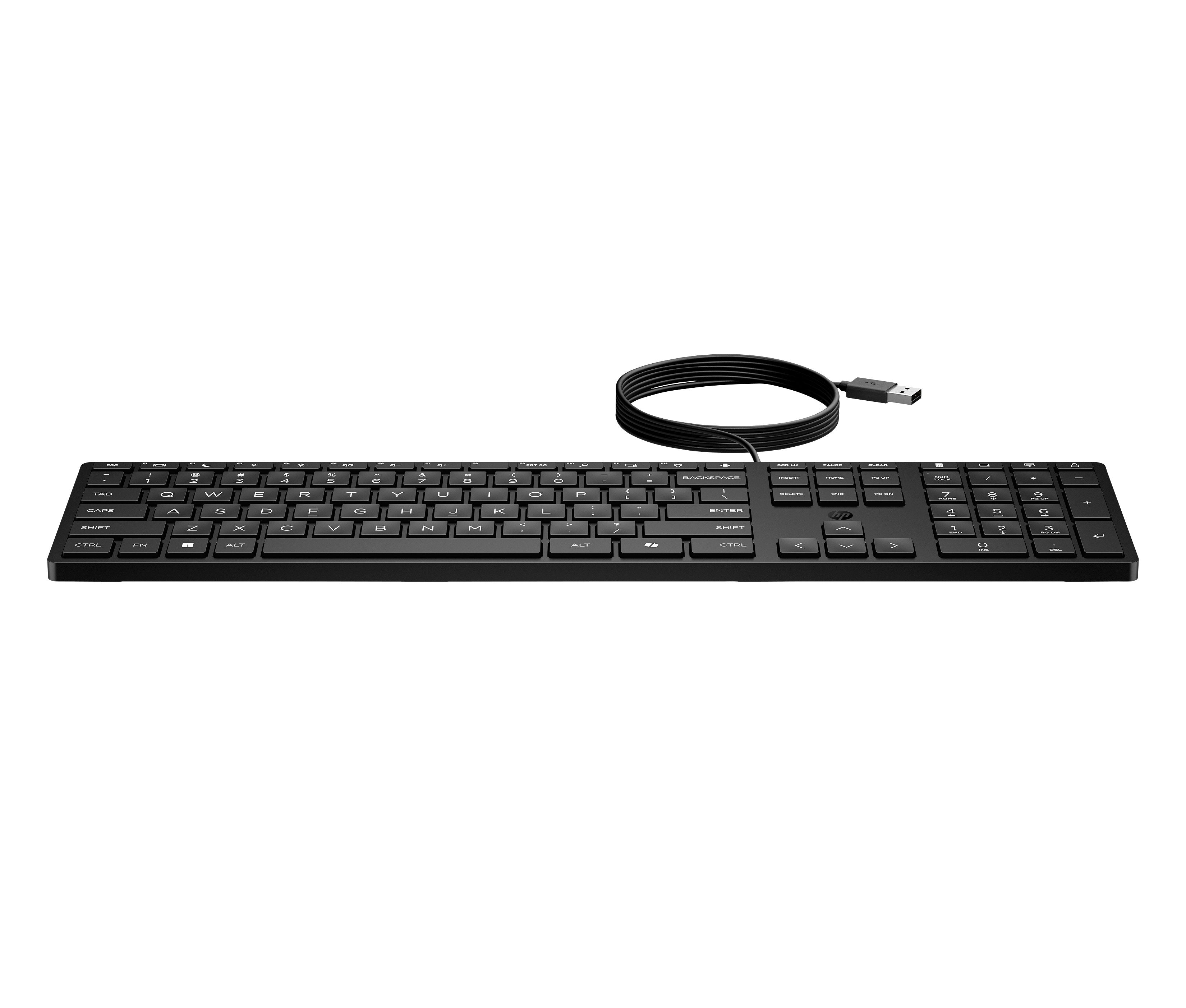 EAN 0198122957569 - HP 320K Wired Keyboard teclado Oficina USB Negro imagen 1