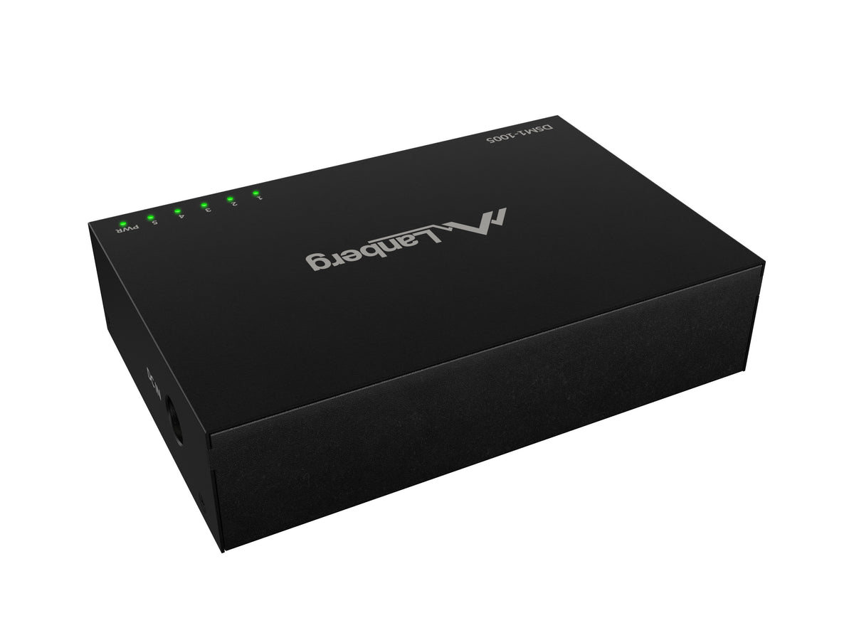 EAN 5901969447750 - Lanberg DSM1-1005 switch No administrado Gigabit Ethernet (10/100/1000) Escritorio Negro imagen 3