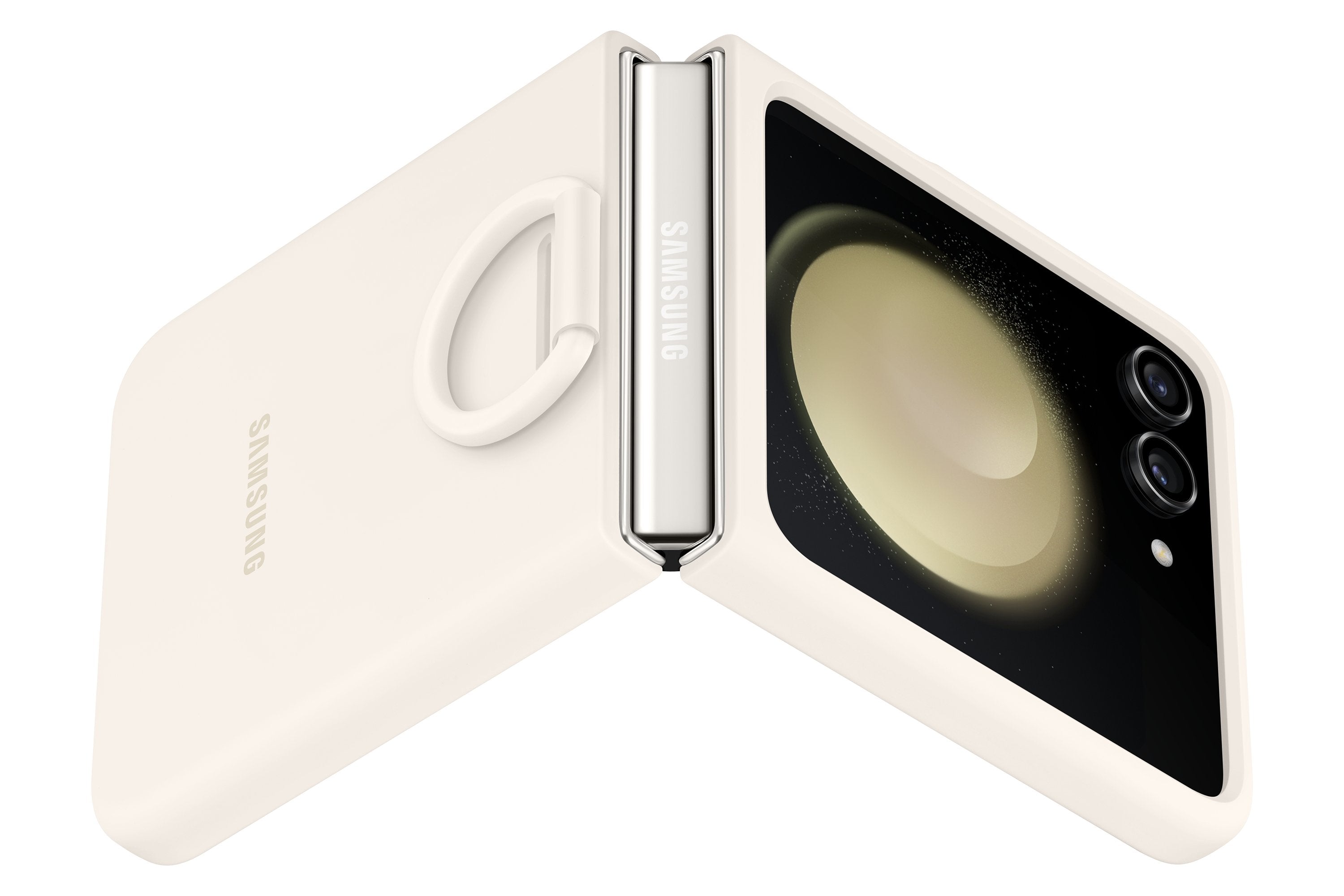 Samsung Ef-Pf731tuegww Funda Para Galaxy Z Flip5 (6.7") Crema De Color