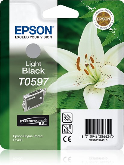 Cartucho Original Epson T0597 Gris - C13t0597401 Ml-13pag-520