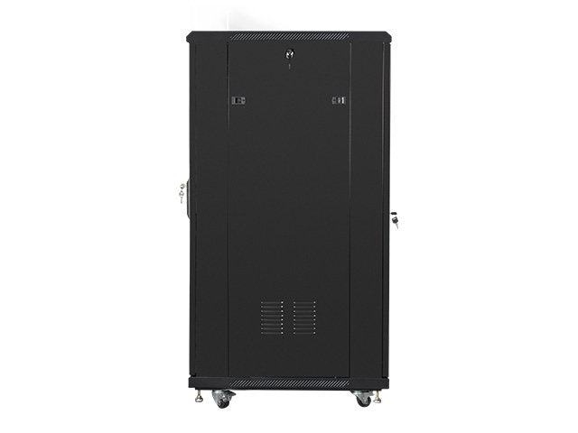 Armario Rack Cabinet Lanberg Ff01-6827-12b (27u; 19''; 1390 Mm / 600 Mm / 800 Mm; Standing; Full, Glass; 800 Kg; Black Color)