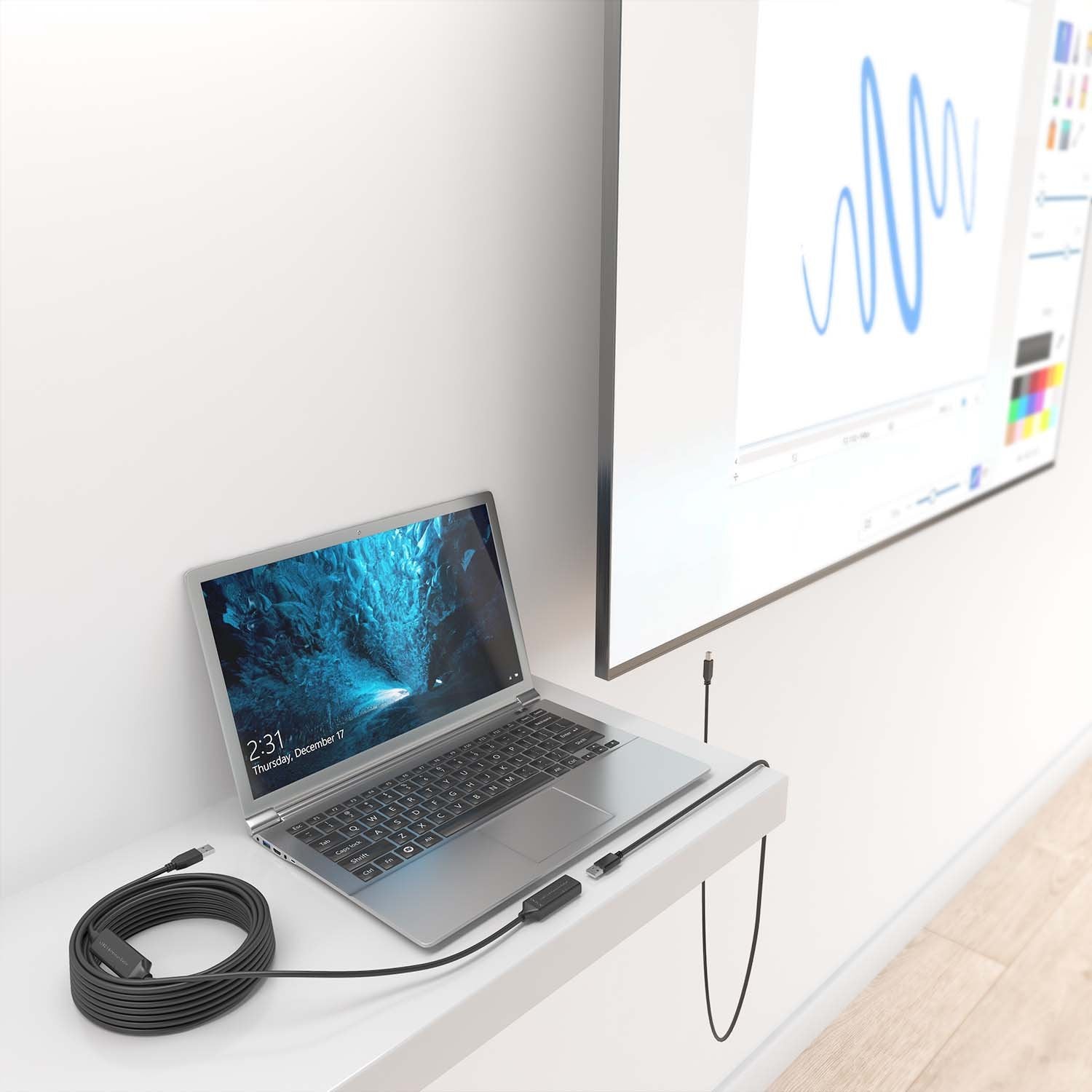 Aisens Cable Usb 2.0 Prolongador Con Amplificador, Tipo A/M-A/H, Negro, 15m