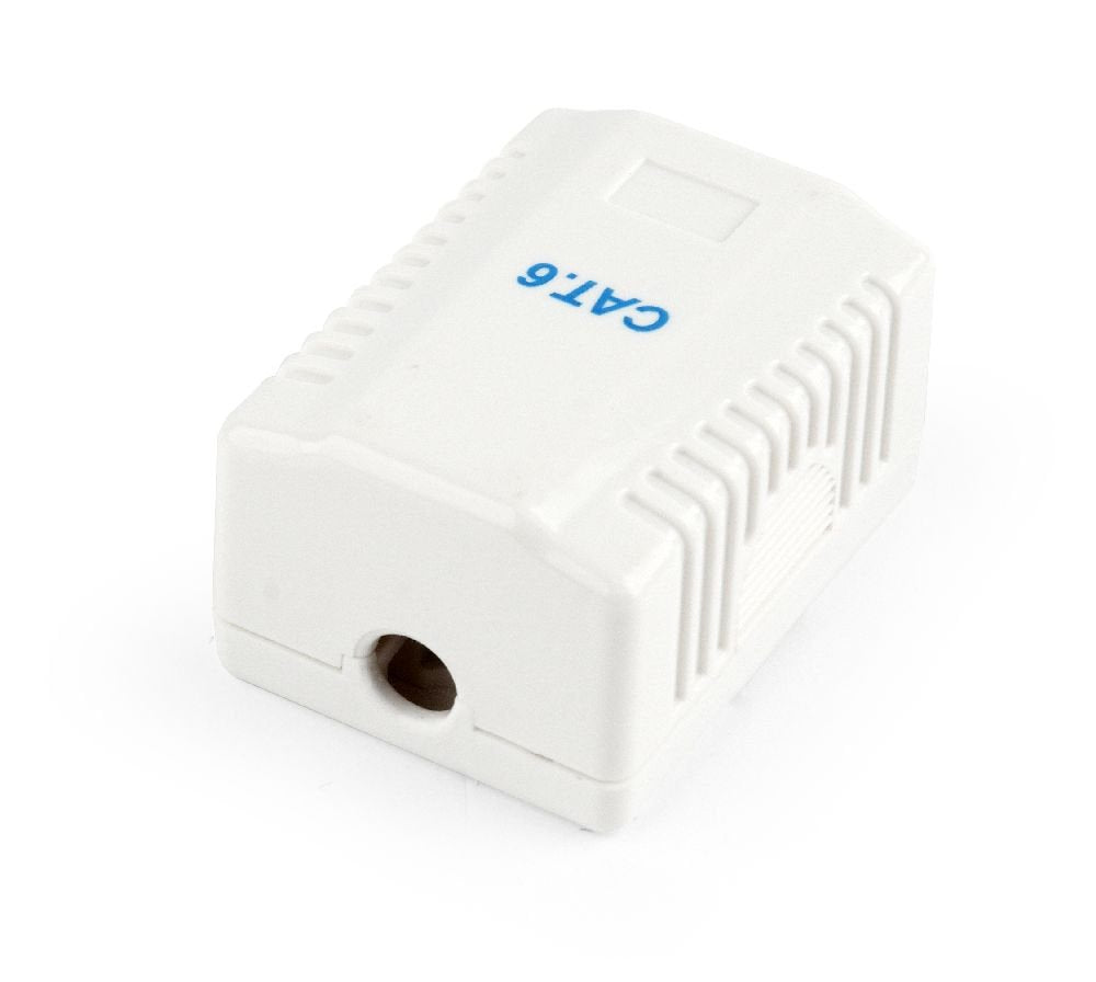 EAN 8716309097017 - Gembird NCAC-1F6-01 caja de tomacorriente RJ-45 Blanco imagen 3