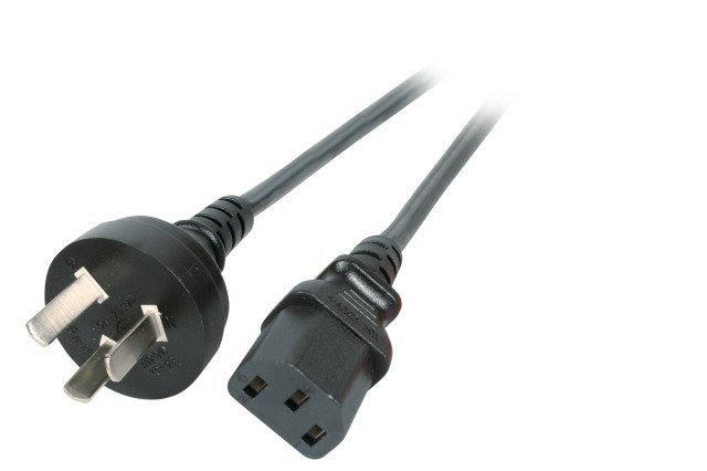 Efb Netzleitung China - C13 180°, Negro, 1.8 M, 3 X 0.75m