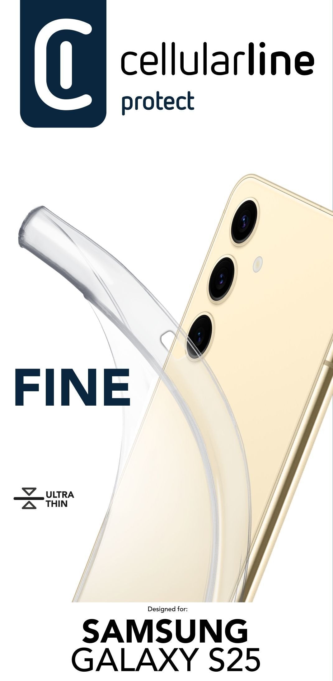 Cellularline Fine Case Fr Samsung S25 Clear