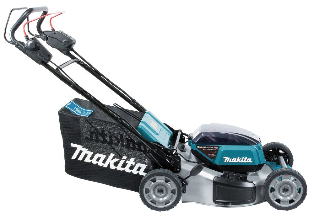 Cortacésped Inalámbrico Makita Dlm536z, 36 Voltios (2x18 Voltios) Azul/Negro, Sin Batería Ni Cargador, Con Tracción