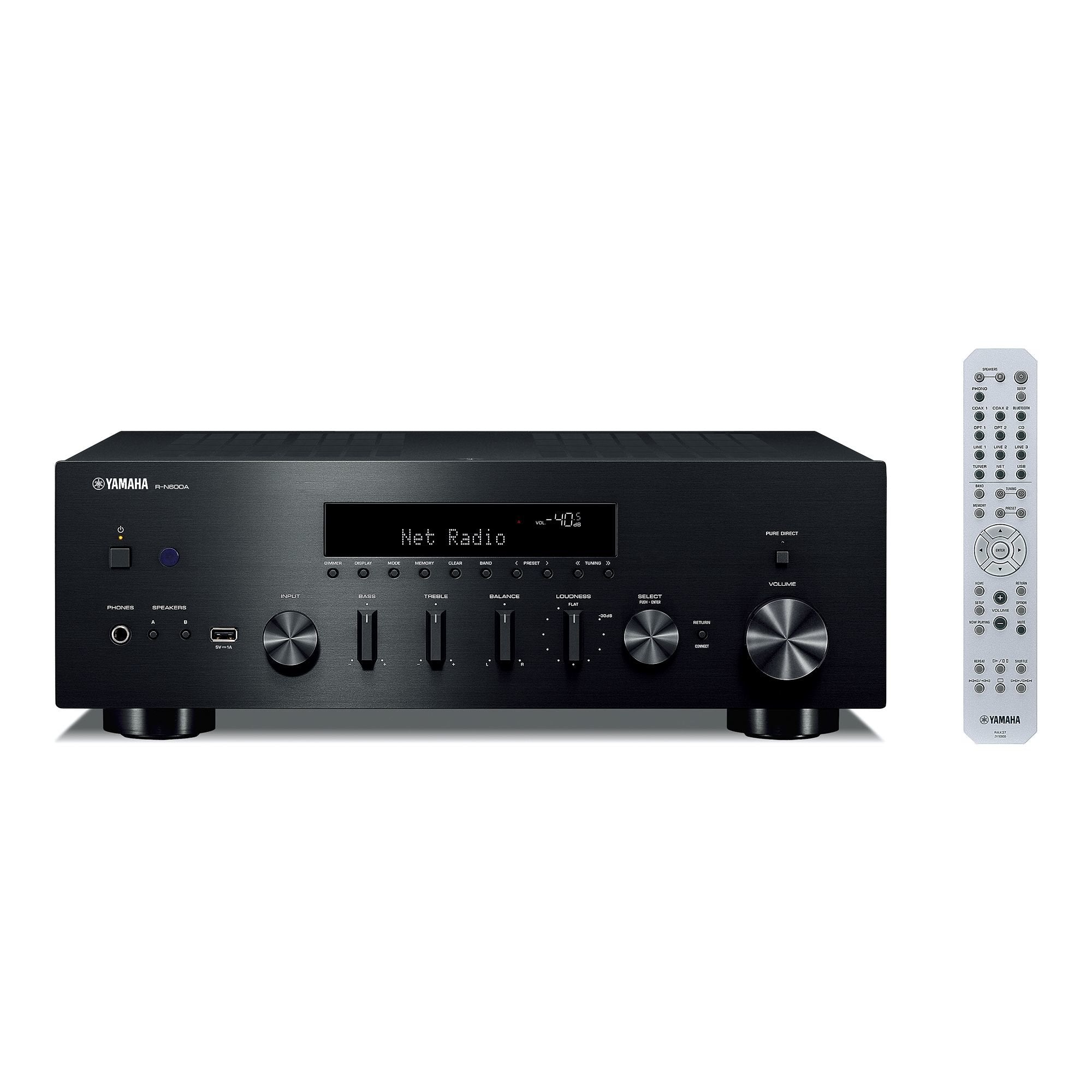 Yamaha Av-Receiver Avreceiver R-N600a Rn600a Negro Negro (R-N600a (Rn600a Blb)