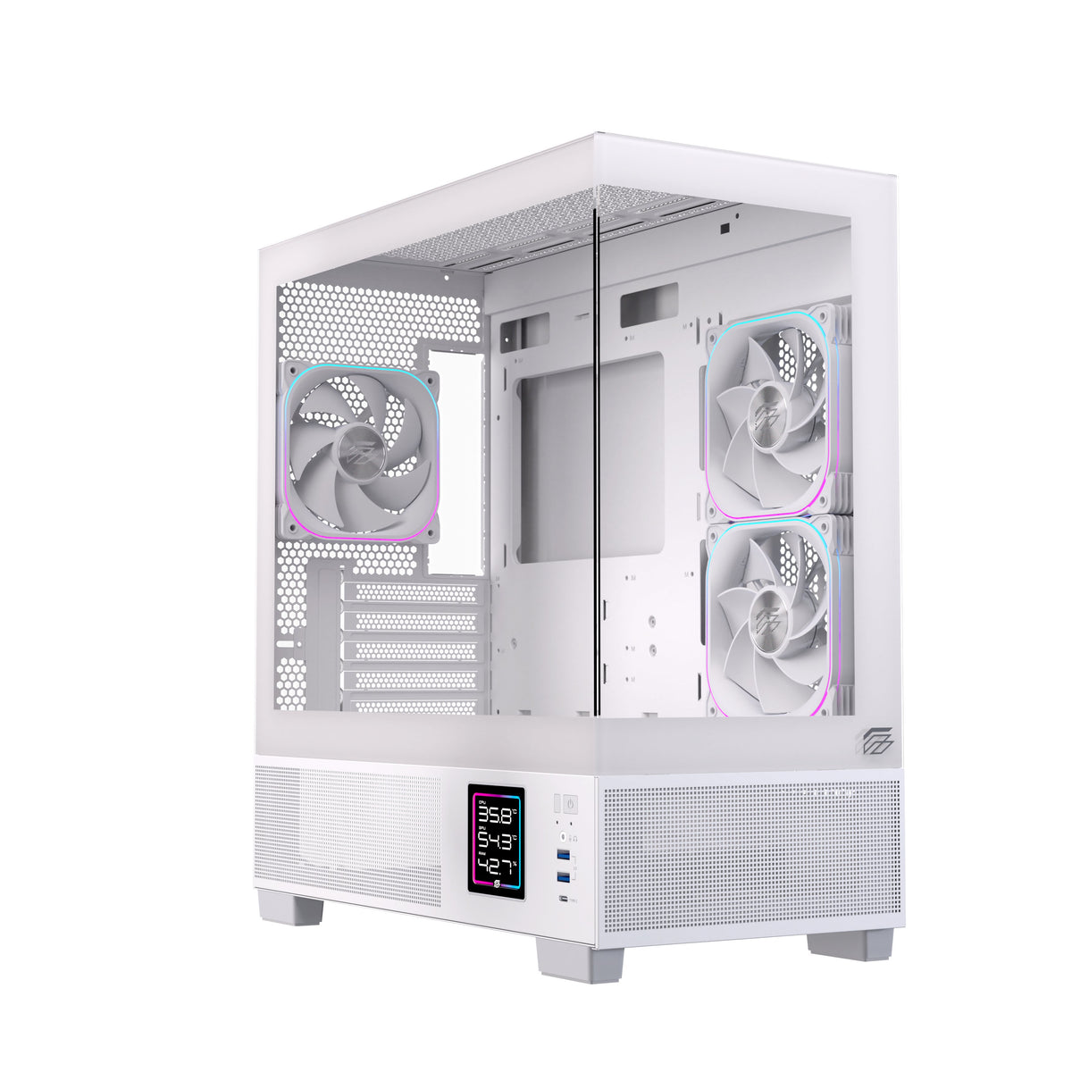 EAN 6977277360073 - Einarex EXCS-SM-51DR-W carcasa de ordenador Micro Torre Blanco imagen 1