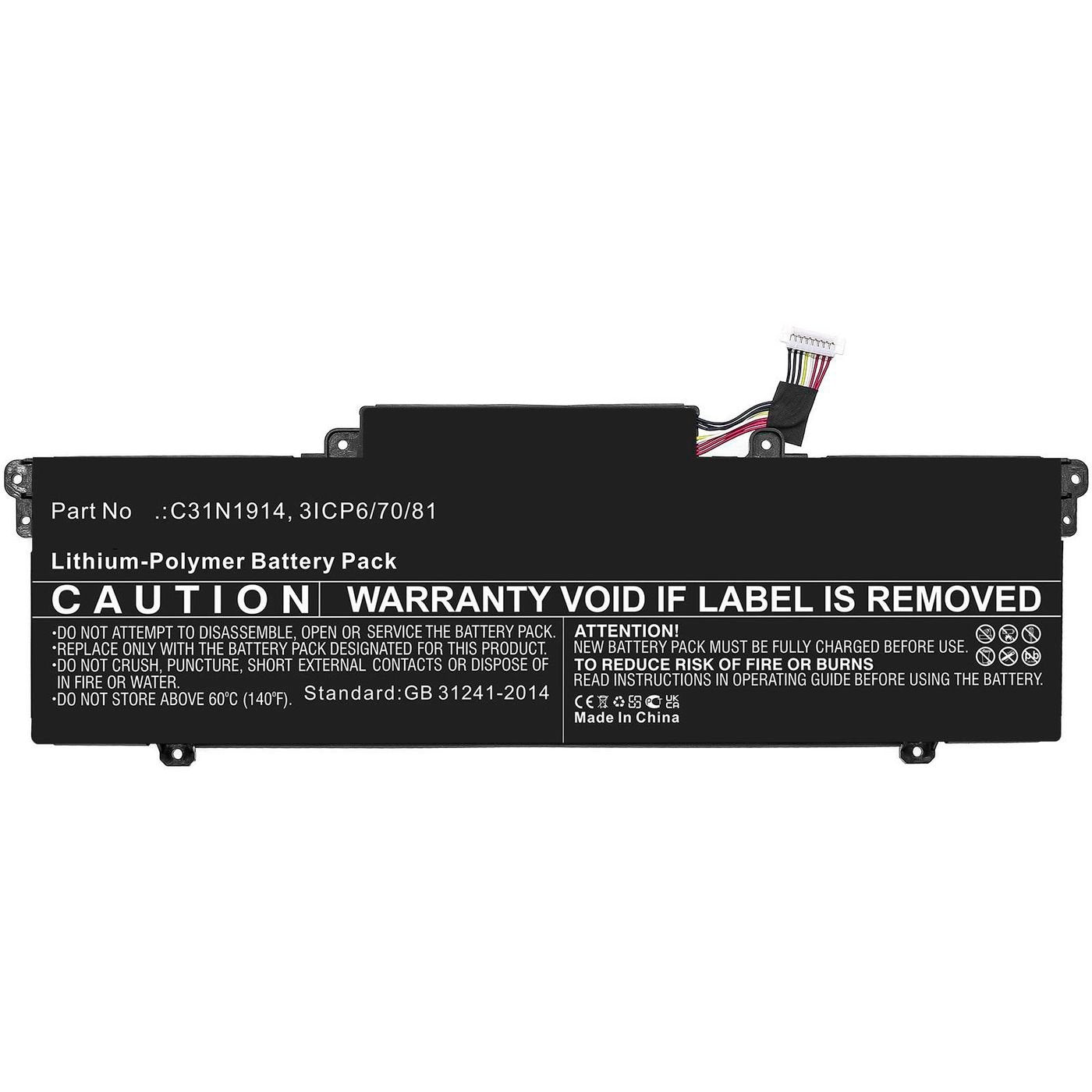 Laptop Battery For Asus 45.51wh 11.1v 4100mah