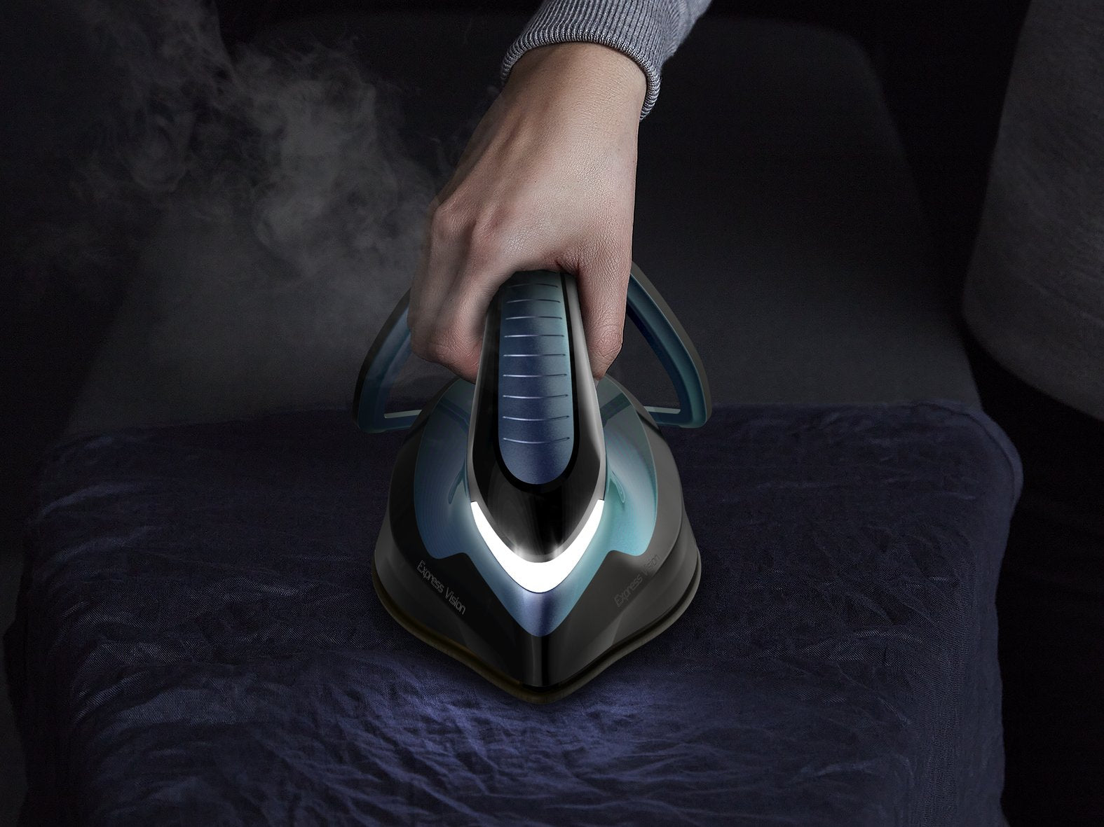 EAN 3121040086414 - Tefal Express Vision SV8151 2800 W 1,8 L Durilium AirGlide Autoclean soleplate Azul, Negro imagen 10