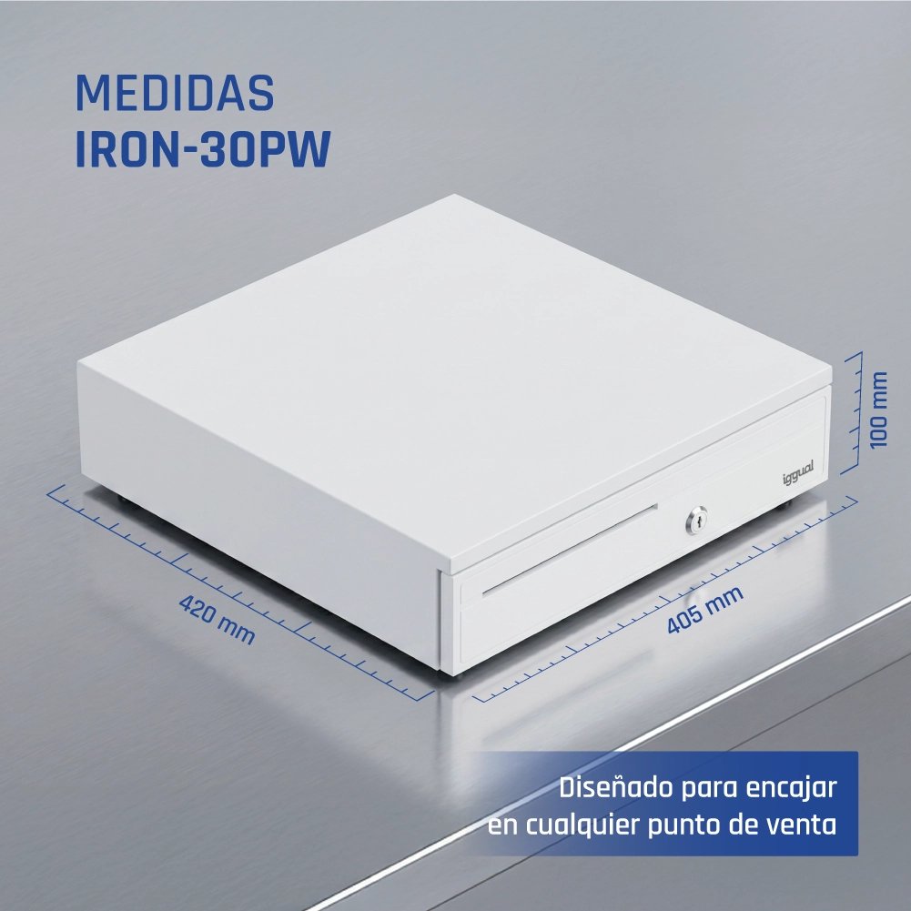 EAN 8435364318782 - iggual IRON-30PW Cajón de efectivo electrónico imagen 12