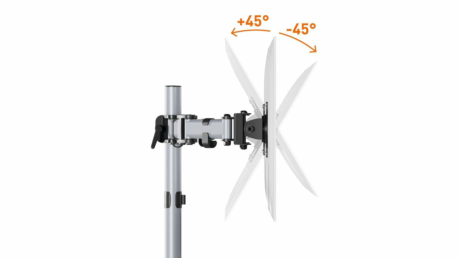 Durable 509523 Soporte Para Monitor 68,6 Cm (27") Plata Pared