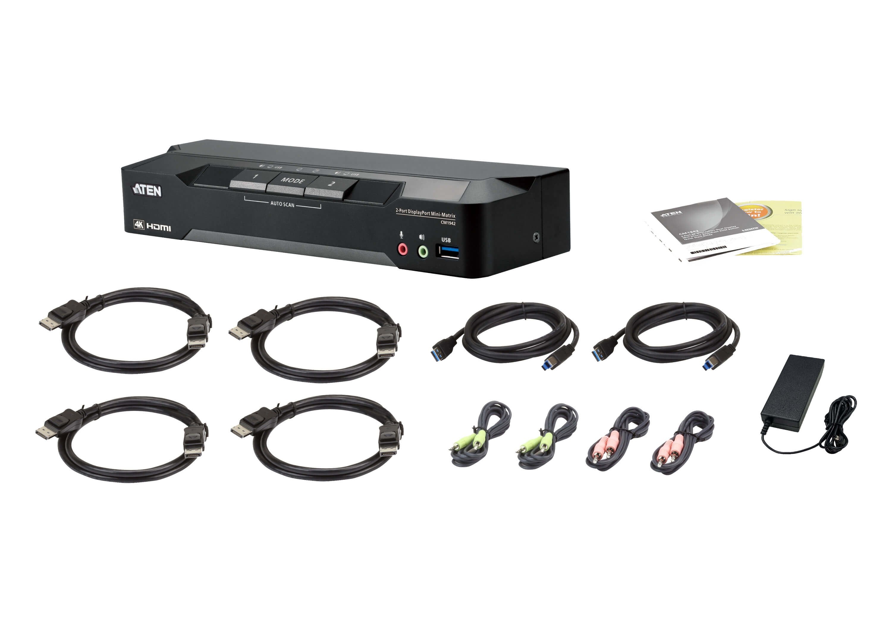 EAN 4710469341342 - ATEN CM1942 interruptor KVM Negro imagen 4