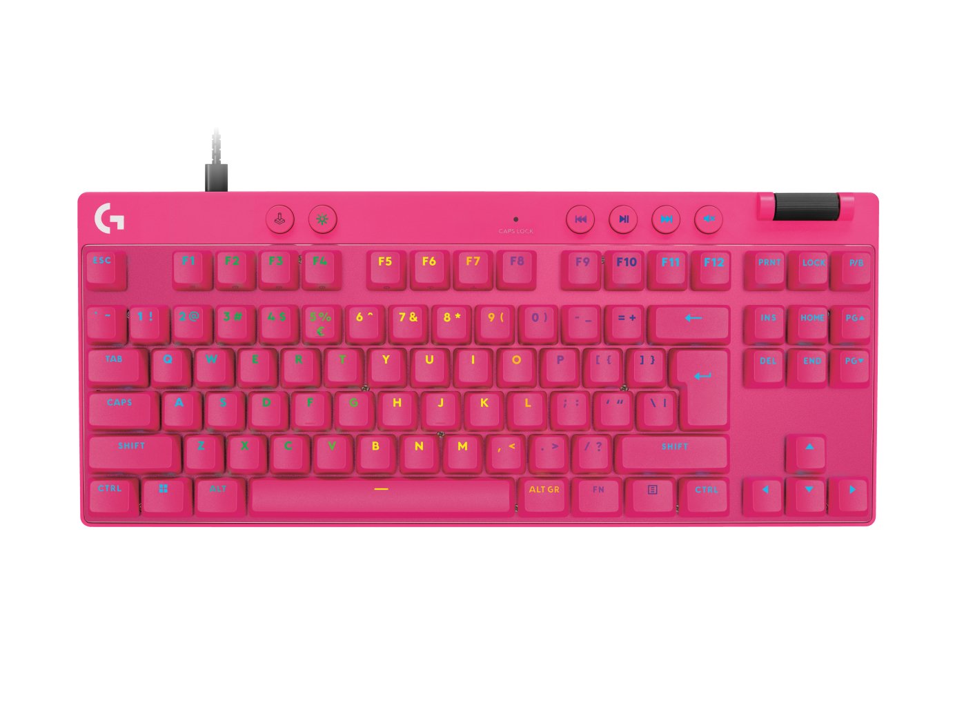 EAN 5099206126527 - Logitech G PRO X TKL Rapid teclado Juego USB QWERTY Internacional de EE.UU. Rosa imagen 1