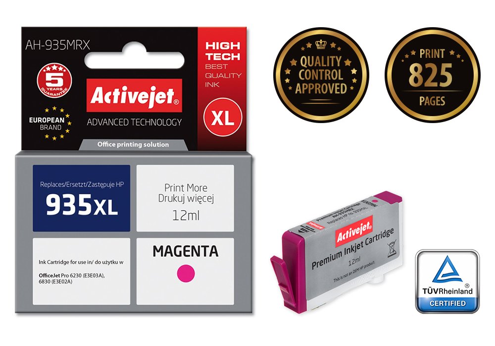 EAN 5901443098997 - Activejet AH-935MRX cartucho de tinta 1 pieza(s) Compatible Alto rendimiento (XL) Magenta imagen 1